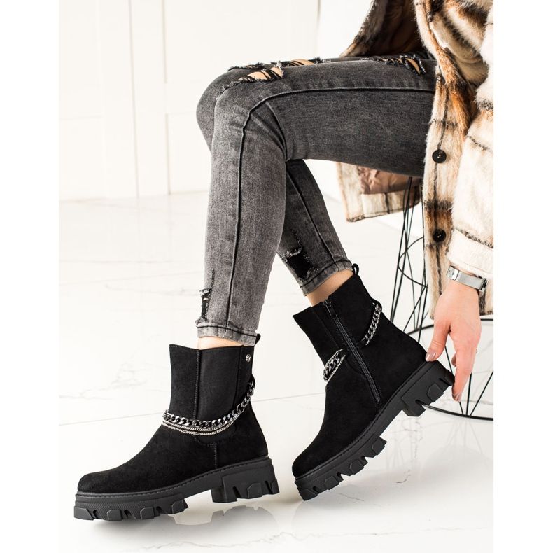 Goodin Warm boots with chains black 2