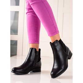 TRENDI Booties With A Zipper black 1