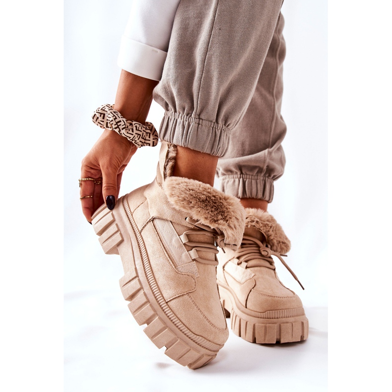 PM1 Warm boots Trappers Beige Demaris 1 PM1 Warm boots Trappers Beige Demaris 1