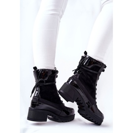 Black Meridiah leather boots 1