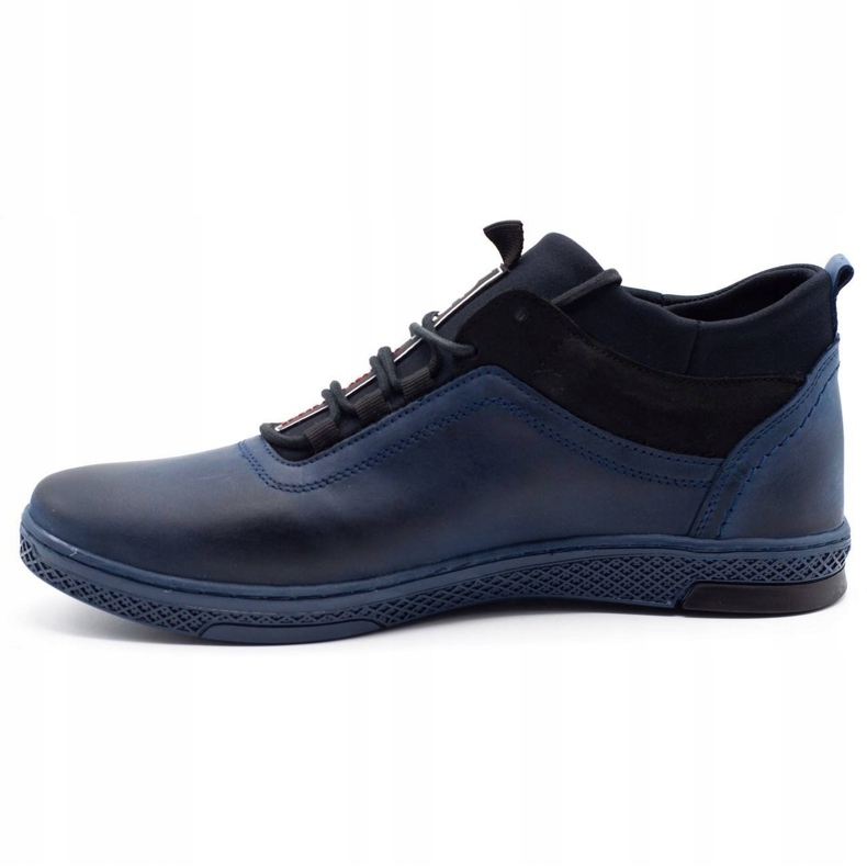 Polbut Men's winter shoes K27F navy blue 1