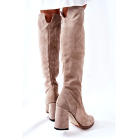 PA2 Suede Cappuccino Shernan boots beige 3