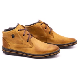 Polbut 339W red tied winter boots for men orange 2