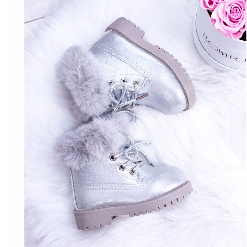Silver Warm Children's Boots Trappers Fobos 1