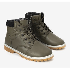 Green, insulated men's boots from Adrien 1