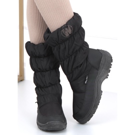 Women's Retto Black snow boots 2