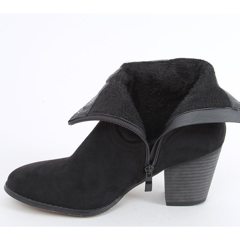 Bedd Black high-heeled ankle boots 2
