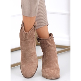 High-heeled boots from Bedd Khaki beige 1