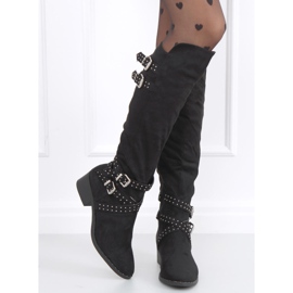 Zettu Black women's riding boots 2