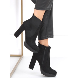 Milo Black high heels and platform boots 1