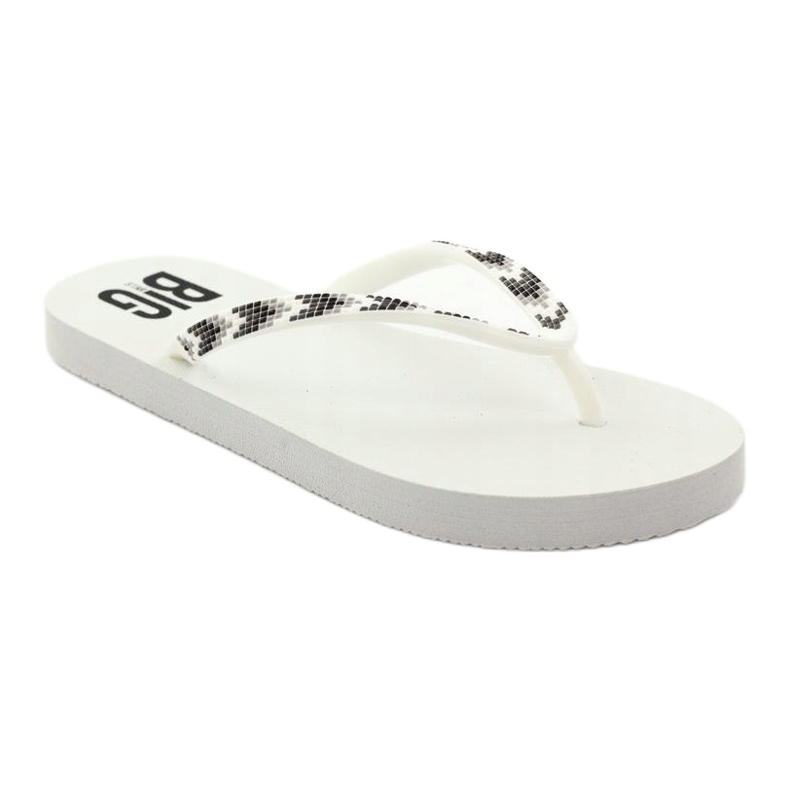 Women's Big Star 274A549 flip-flops white 1