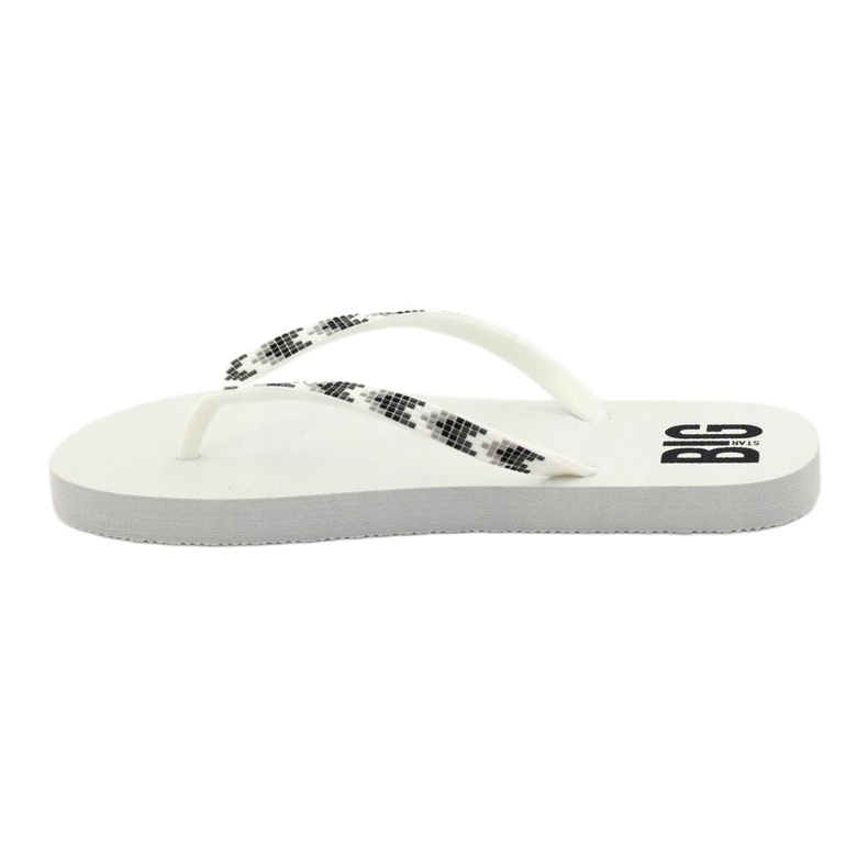 Women's Big Star 274A549 flip-flops white 2