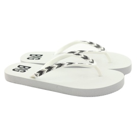 Women's Big Star 274A549 flip-flops white 4