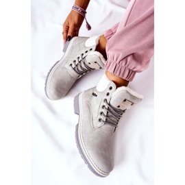 PH1 Warmed Leather Trappers Light Gray Laralis grey 1