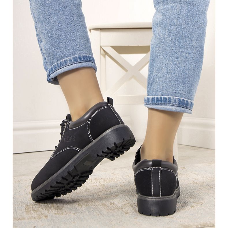 Black shoes on a thick Pelland sole 1