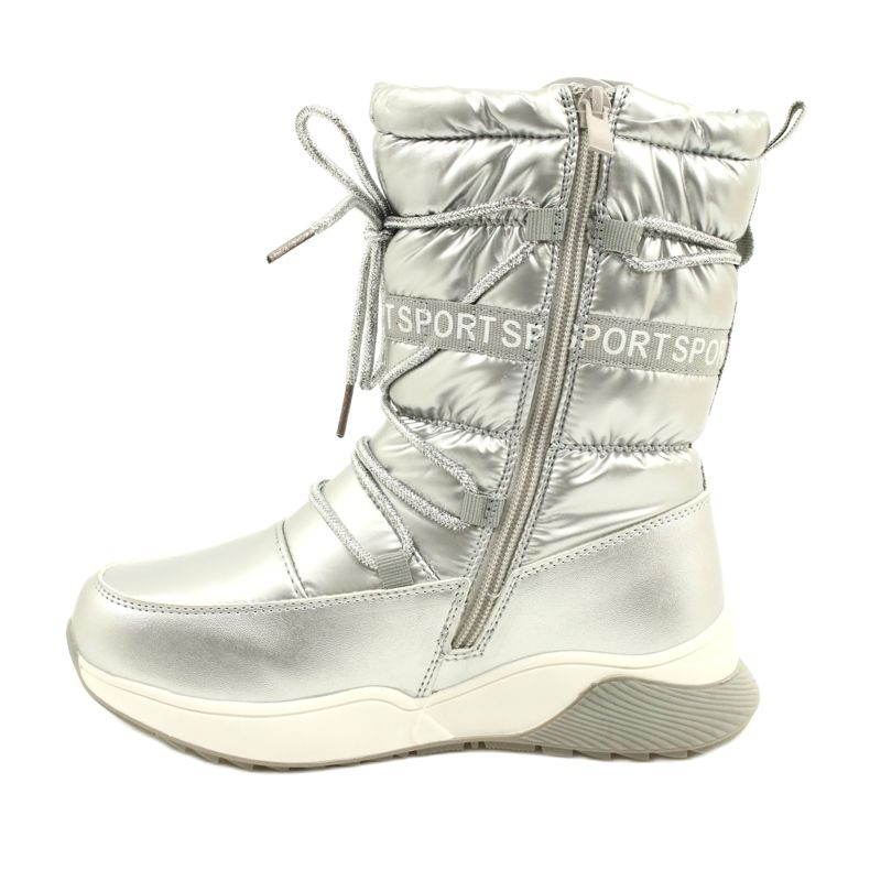 Waterproof Children's Snow Boots Miss Evento 21DZ23-4325 Silver 2