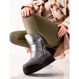 Weide Comfortable warm snow boots black 1