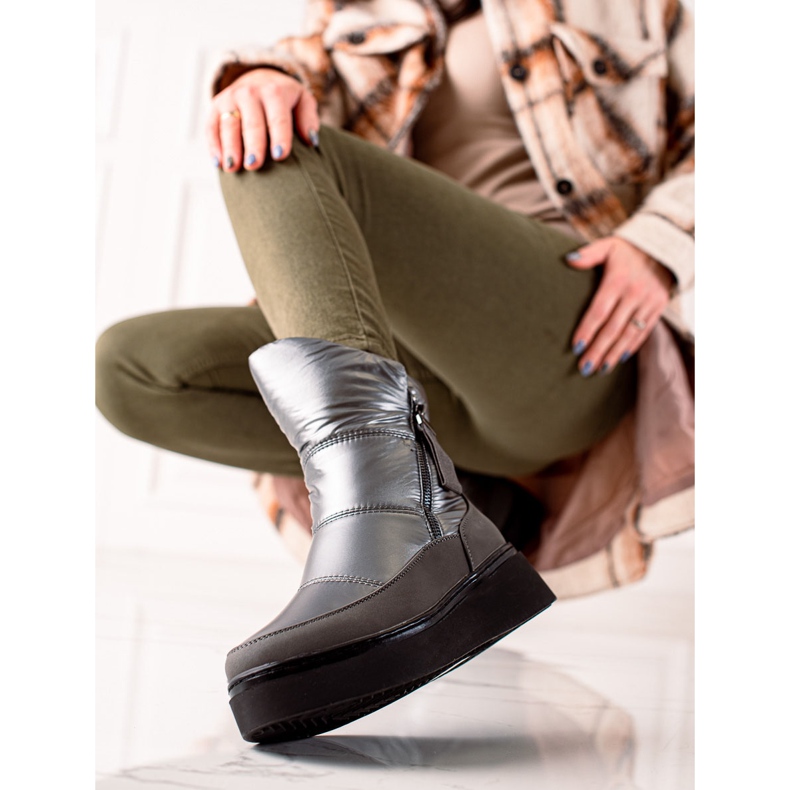 Weide Comfortable warm snow boots black 1