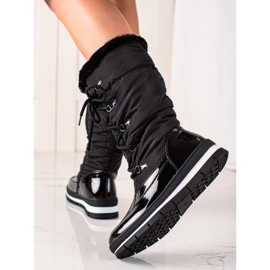 TRENDI High Snow Boots With Fur black 2