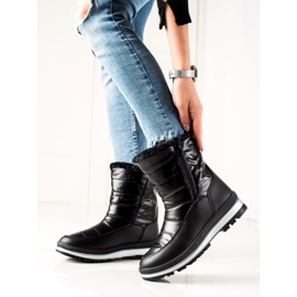 TRENDI Classic Snow Boots On The Zipper black 2