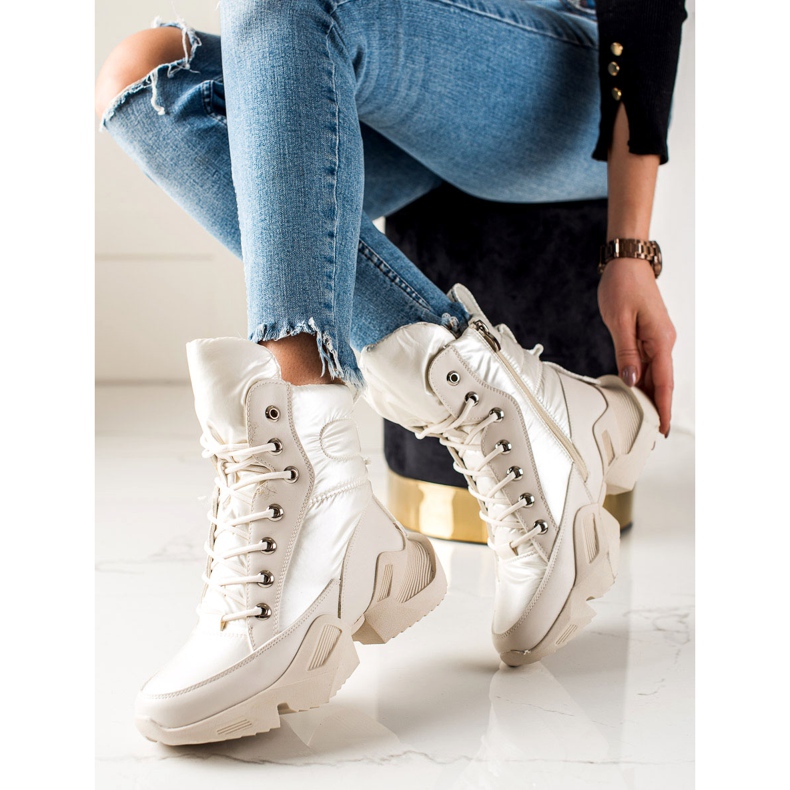 Seastar Warm fashionable snow boots beige 2 Seastar Warm fashionable snow boots beige 2