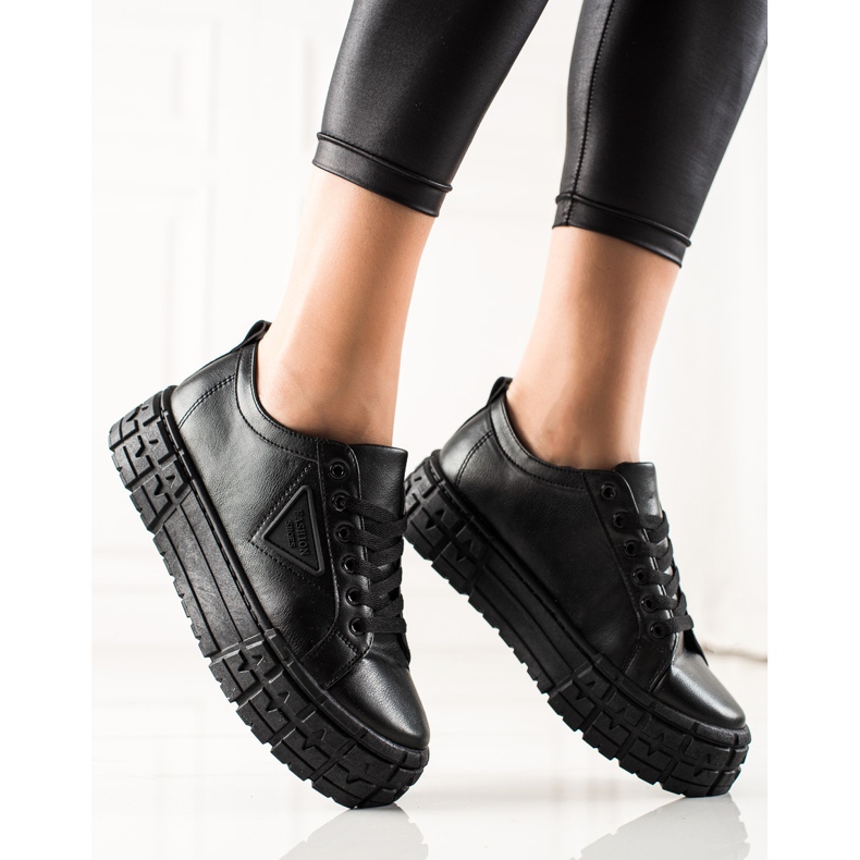 Goodin Sneakers With Eco Leather On The Platform black 1