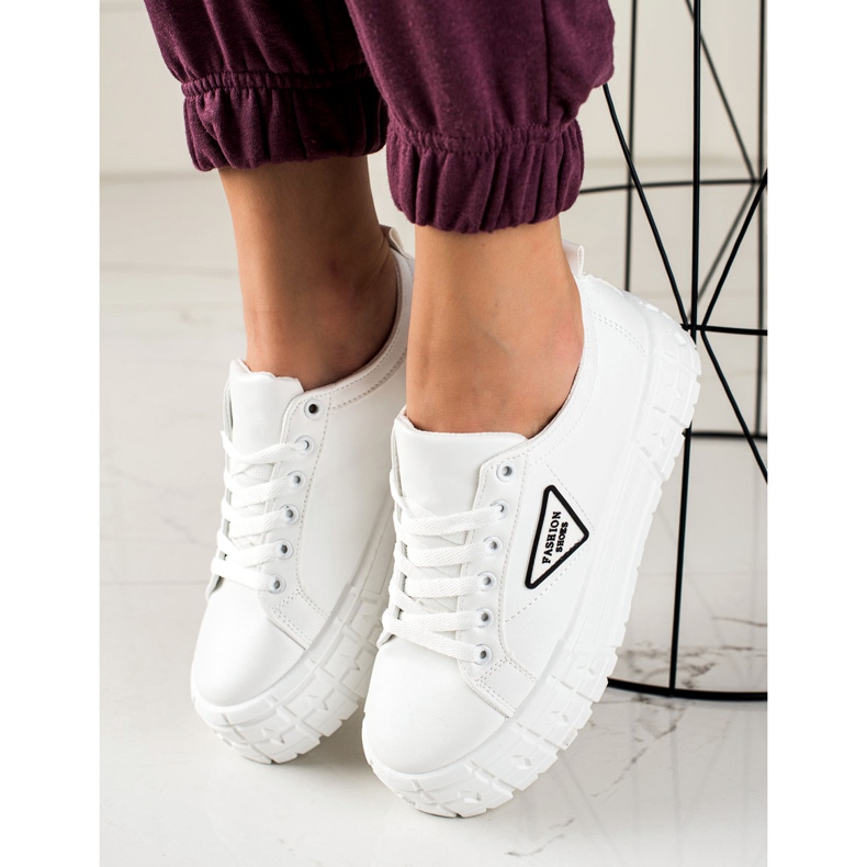 Goodin Sneakers With Eco Leather On The Platform white 2