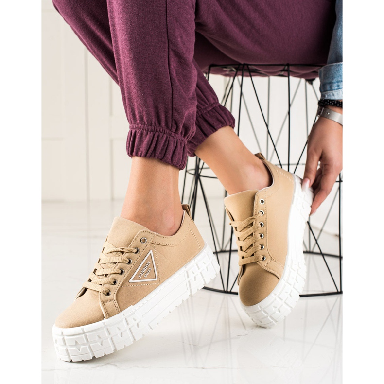 Goodin Brown Fashion Shoes beige 2