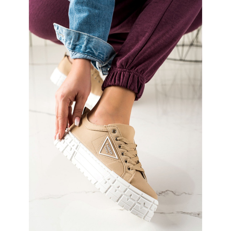 Goodin Brown Fashion Shoes beige 1