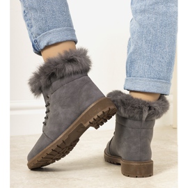 Gray LeBatelier women's insulated boots grey 1