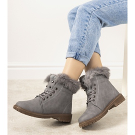 Gray LeBatelier women's insulated boots grey 2