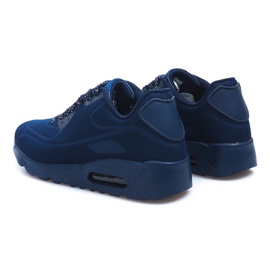 Black sports men's shoes 5586-3 navy blue 2