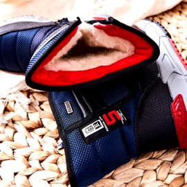 PJ2 Children's Warm High Snow Boots Navy Blue Leoth black 5 PJ2 Children's Warm High Snow Boots Navy Blue Leoth black 5