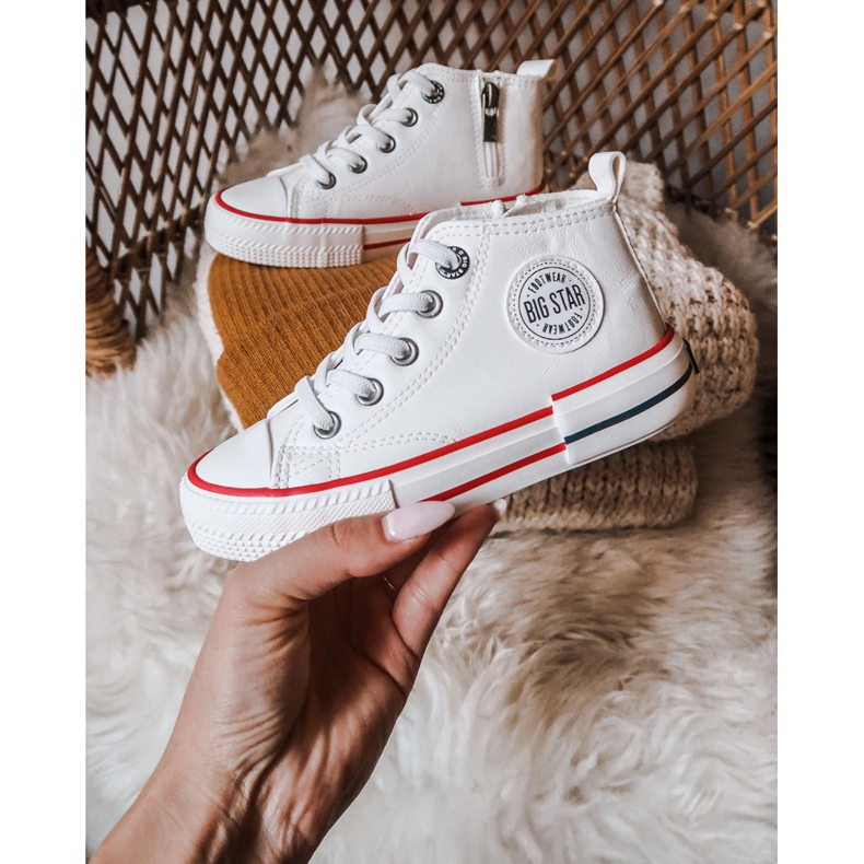 Children's High Sneakers Big Star II374004 White ['white'] 2