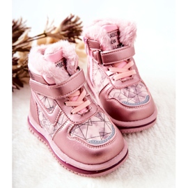 PJ2 Children's Warm Snow Boots Pink Shirinell 2