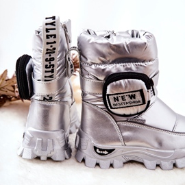 PJ2 Children's Warm Snow Boots With Kidney Silver Nereyda 2