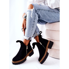 PA2 Black Cadence Warm Boots With A Zip Cut 1