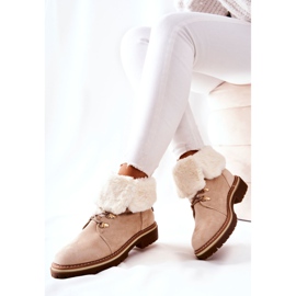 Boots Warm Trappers Beige Nelby 1