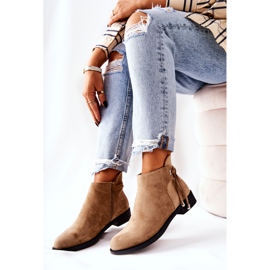 Women's Boots Suede Beige Numbero 2