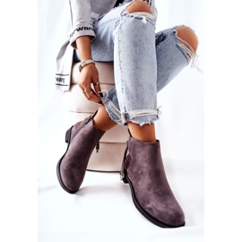 Women's Boots Suede Gray Numbero grey 2