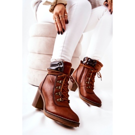 Warm Boots On A Heel Camel Charmmis brown 1