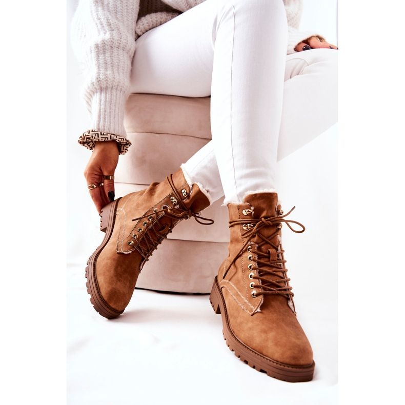 Warm Boots Workers Camel Kimmie brown 2