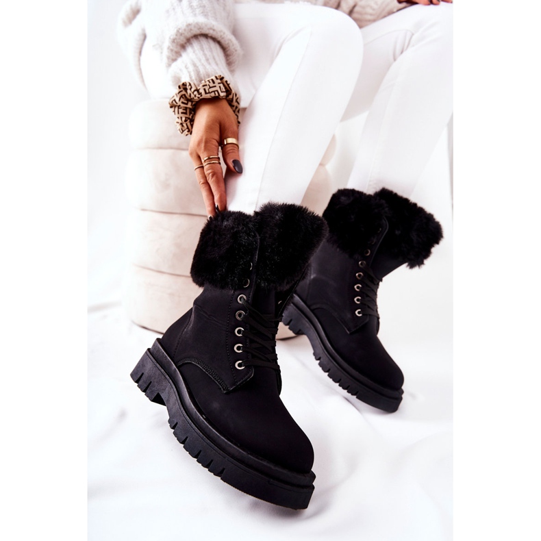 Warm Boots With Fur Black Farley 1
