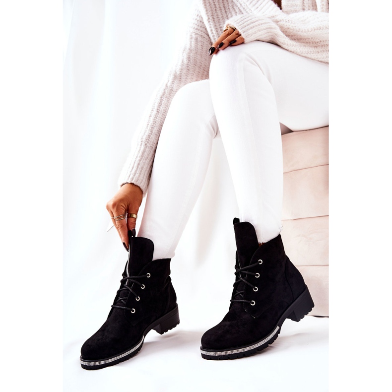 Black Grecia Suede Warm Boots 2 Black Grecia Suede Warm Boots 2