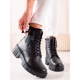 Goodin Fashionable Trappers With Decorative Zippers black 1