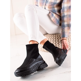 Seastar Slip-on boots with a sock black 1