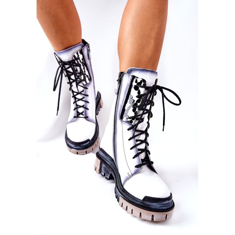 Leather Booties Warm Boots Maciejka White 05113-11 black 4