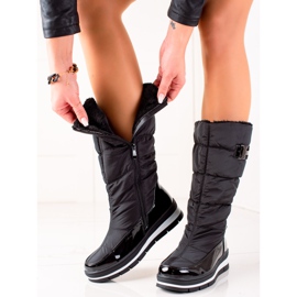 TRENDI High Black Snow Boots 2