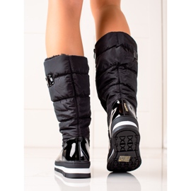 TRENDI High Black Snow Boots 1