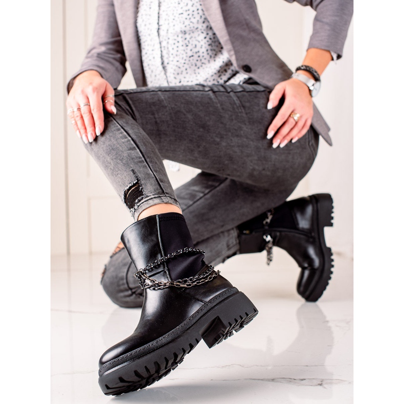 Gogo Insulated bags with chains black 1